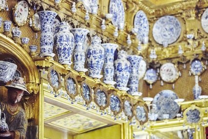 Gabinete de porcelana en el Palacio de Charlottenburg de Berlín Gabinete de porcelana en el Palacio de Charlottenburg de Berlín