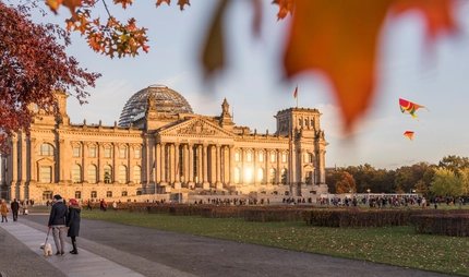 The Berlin Reichstag in autumn The Berlin Reichstag in autumn