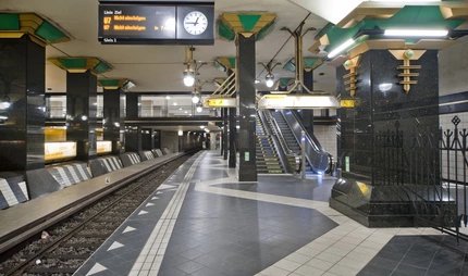 Rathaus Spandau underground station Rathaus Spandau underground station in Berlin