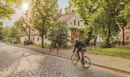 Rixdorf am Abend Alte Schmiede Rixdorf, Neukölln