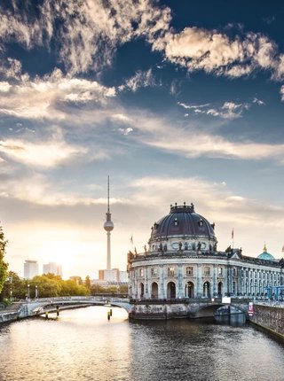 Museum Island in Berlin Spree view of the Museum Island
