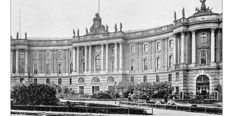 Antikes Foto Bebelplatz und Staatsbibliothek
