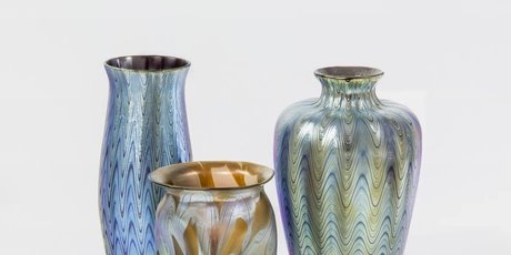 Vasen im Bröhan-Museum Loetz-Vasen