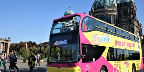 Berlin City Circle Sightseeing Bus Bus from Berlin City Circle Sightseeing in front of the Berlin Cathedral