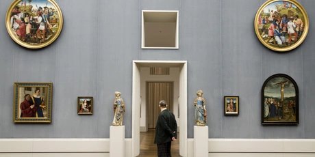Inside the Gemäldegalerie Gemäldegalerie at Kulturforum in Berlin