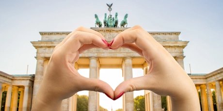I love Berlin - Brandenburger Tor mit Herz