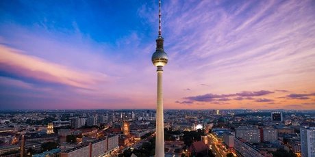 TV Tower in Berlin at dusk TV Tower in Berlin at dusk