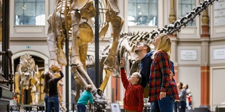 Museum of Natural History Family in the Museum of Natural History Berlin