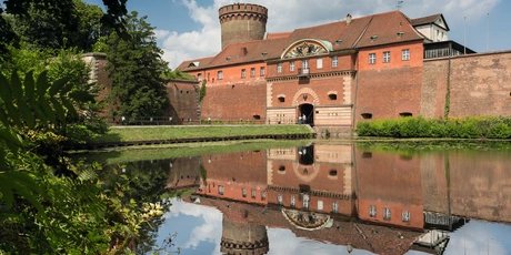 Medieval citadel in Berlin Spandau with moat Medieval citadel in Berlin Spandau with moat