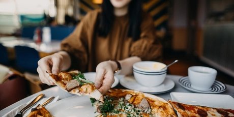 Eating pizza Eating pizza