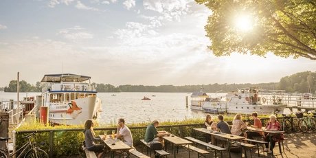 Greenwichpromenade at lake Tegeler See Greenwichpromenade at lake Tegeler See in Berlin