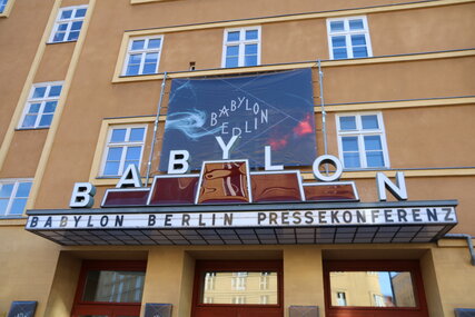 Kino Babylon in Berlin, entrance