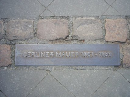 Berlin Wall, memorial plaque after 1989 Berlin Wall, memorial plaque after 1989