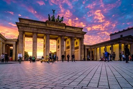 Sunset at the Brandenburg Gate  Sunset at the Brandenburg Gate in Berlin