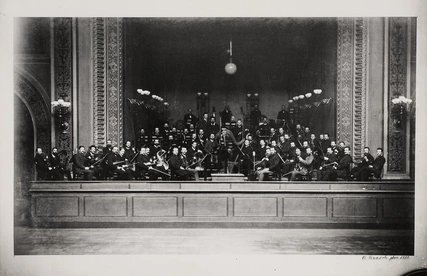 First known photo of the Berliner Philarmoniker from 1888 First known photo of the Berliner Philarmoniker from 1888