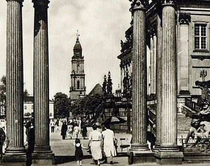 Blick auf die Garnisonkirche Potsdam in den 1930er Jahren Garnisonkirche Potsdam