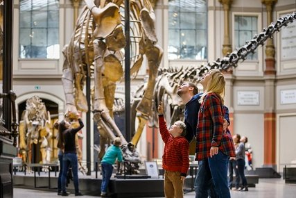 Museum of Natural History Family in the Museum of Natural History Berlin