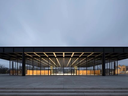 Exterior view of the New National Gallery Berlin Exterior view of the New National Gallery Berlin