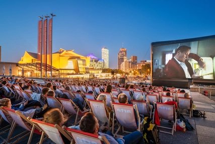 Open-air cinema at the Kulturforum Freiluftkino