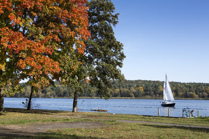 Die Havel in Berlin im Herbst