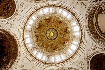 View into the dome of the Berlin Cathedral View into the dome of the Berlin Cathedral