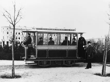 Erste elektrische Straßenbahn
