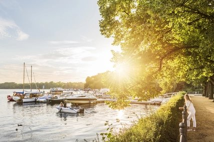 Lake Tegel in Berlin in summer Lake Tegel in Berlin in summer