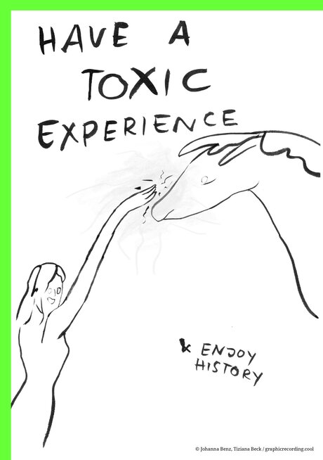 Flyer Schaudepot | Grafik „Have a toxic experience“