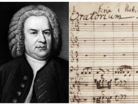 Johann Sebastian Bach (1685-1750) & Notenblatt