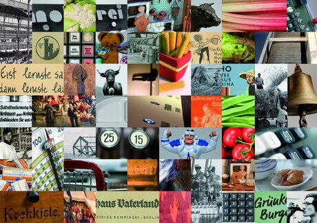 Collage mit Eindrücken von der Vielfalt des CULINARIUM © Stiftung Domäne Dahlem