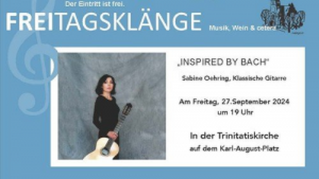 KEY VISUAL FREITAGSKLÄNGE - „INSPIRED BY BACH“