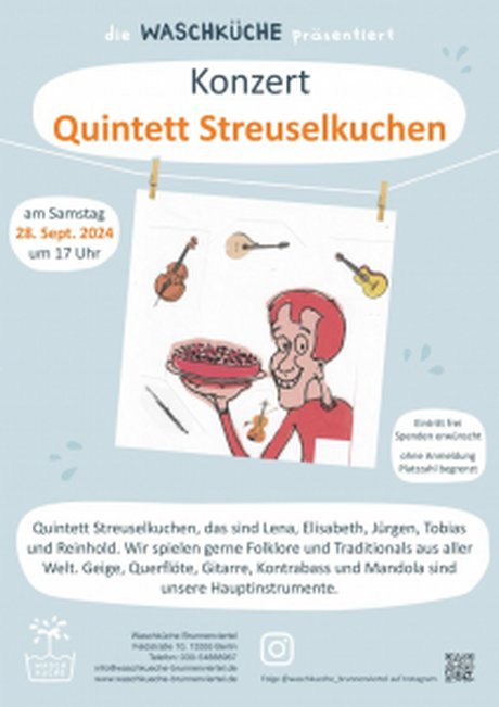 KEY VISUAL Konzert: Quintett Streuselkuchen