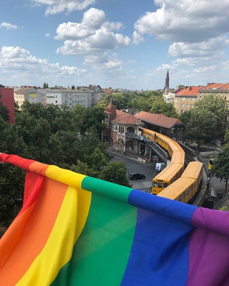 Regenbogenfahne zum CSD