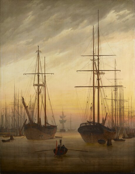 Caspar David Friedrich "Hafen", 1815/1816