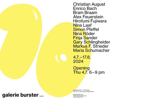 Veranstaltungen in Berlin: 10 YEARS galerie burster Berlin