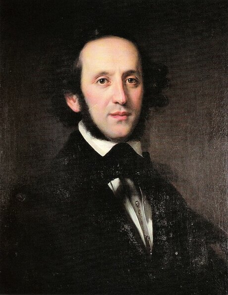 Felix Mendelssohn Bartholdy, Gemälde von Eduard Magnus, 1846