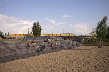 Der Park am Gleisdreieck in Berlin