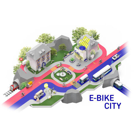 Visualisierung der E-Bike City