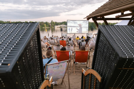 Freilufktino im Strandbad Wendenschloss