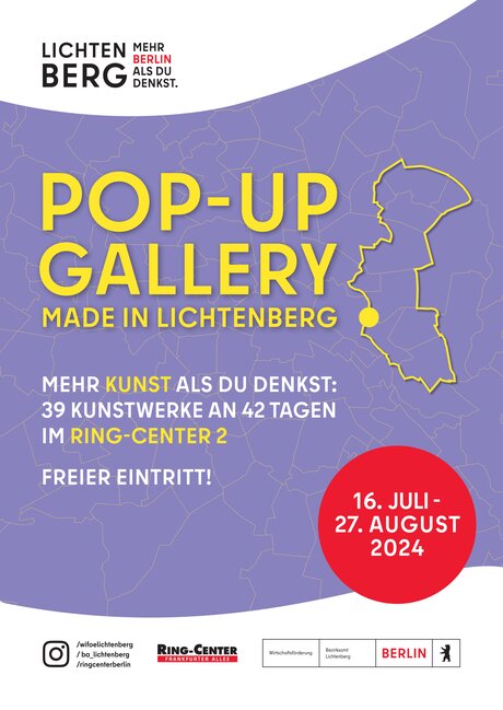 Plakat, Pop-Up Gallery - Made in Lichtenberg