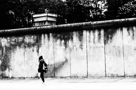 Berlin Wall before the fall of the Wall