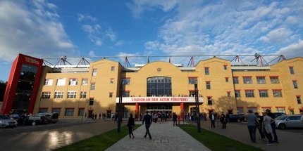 The Stadion an der Alten Försterei in Berlin Köpenick: Football stadium of 1. FC Union Berlin The Stadion an der Alten Försterei in Berlin Köpenick: Football stadium of 1. FC Union Berlin