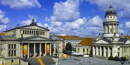 French Cathedral and Gendarmenmarkt French Cathedral and Gendarmenmarkt
