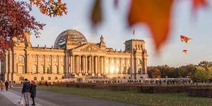 The Berlin Reichstag in autumn The Berlin Reichstag in autumn