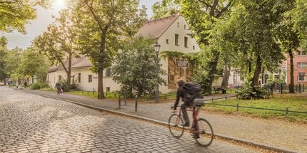 Rixdorf am Abend Alte Schmiede Rixdorf, Neukölln