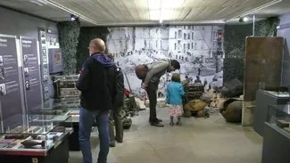 Berlin-Story-Museum mit Besuchern Berlin-Story-Museum mit Besuchern