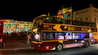 Big Bus Berlin during the Festival of Lights