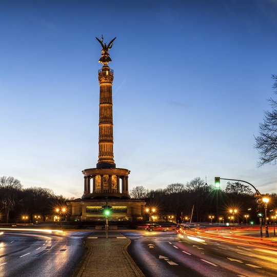 Siegessäule - evening light Siegessäule - evening light