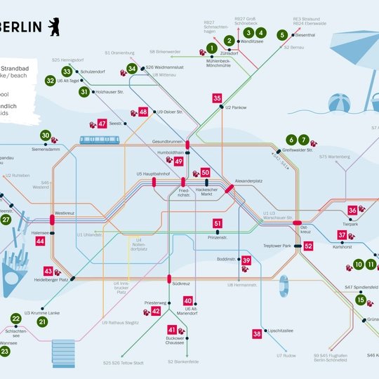 Badekarte für Berlin Badekarte für Berlin