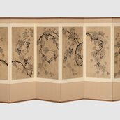 Korea, Joseon-Dynastie (1392–1910), 18. Jh., Achtteiliger Stellschirm, Malerei, Tusche auf Papier, erworben 2011 mit Unterstützung der Deutschen Gesellschaft für Ostasiatische Kunst, durch Kang Collection Korean Art, New York